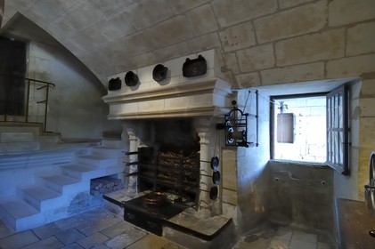 France, Indre-et-Loire (37), château de Chenonceau, les cuisines