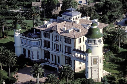 France, Var (83), Saint-Tropez, le château Borelli (vue aérienne)