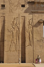 Egypt, Upper Egypt, Nile Valley, Edfu, temple dedicated to Horus God