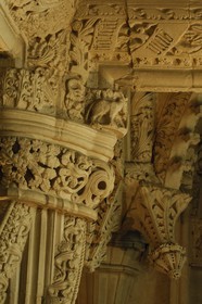 Royaume-Uni, Ecosse, Midlothian, Roslin, la Chapelle Rosslyn, la Colonne de l'Apprenti
