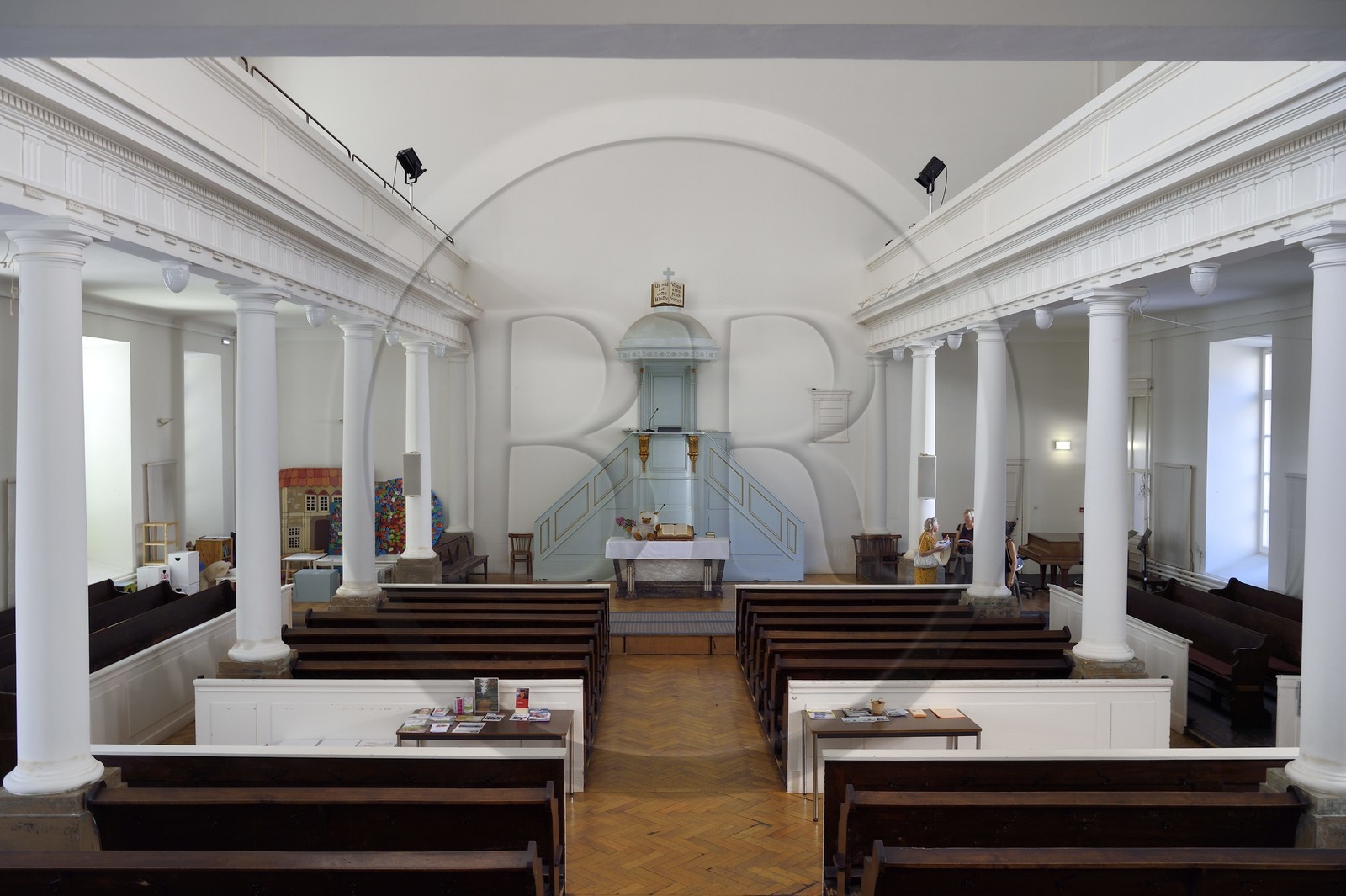 France, Bas Rhin, Strasbourg, old town listed as World Heritage by UNESCO, Reformed Church of the Bouclier (Shield) (1791) of Jean Calvin's heiress community