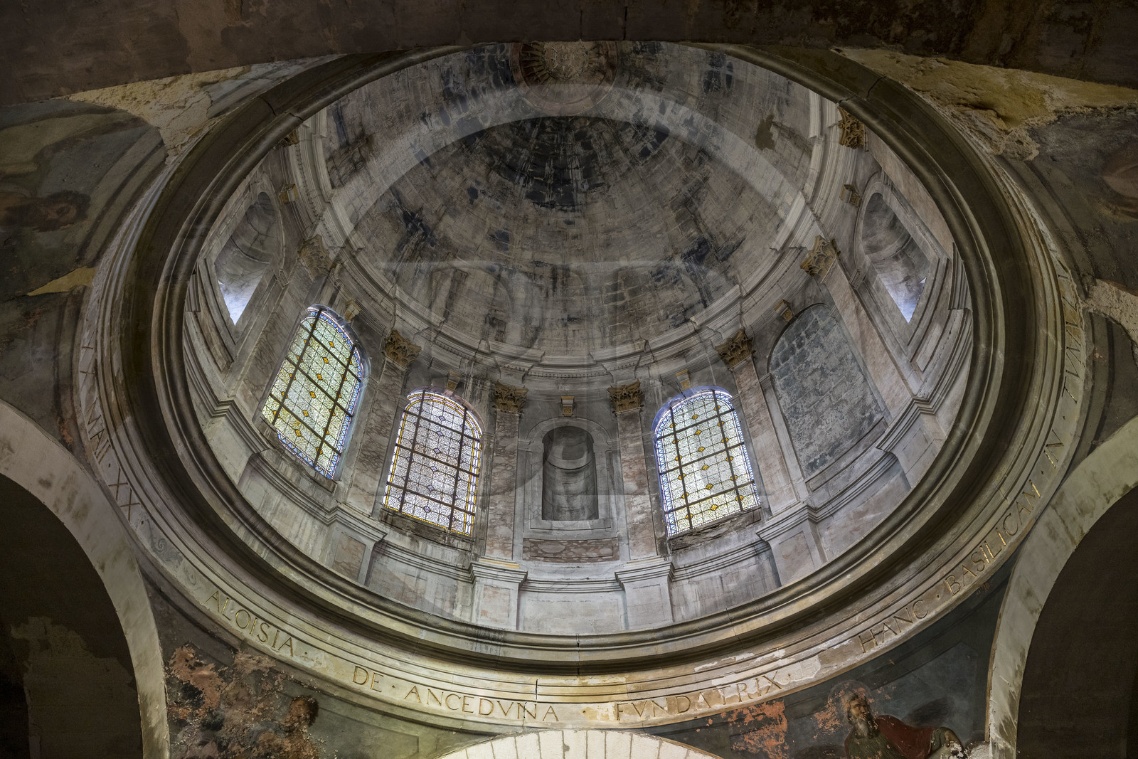 France, Vaucluse, Avignon, Saint-Louis Jesuit novitiate, the chapel has the plan of a Greek cross surmounted by a dome supported by a drum (1620)