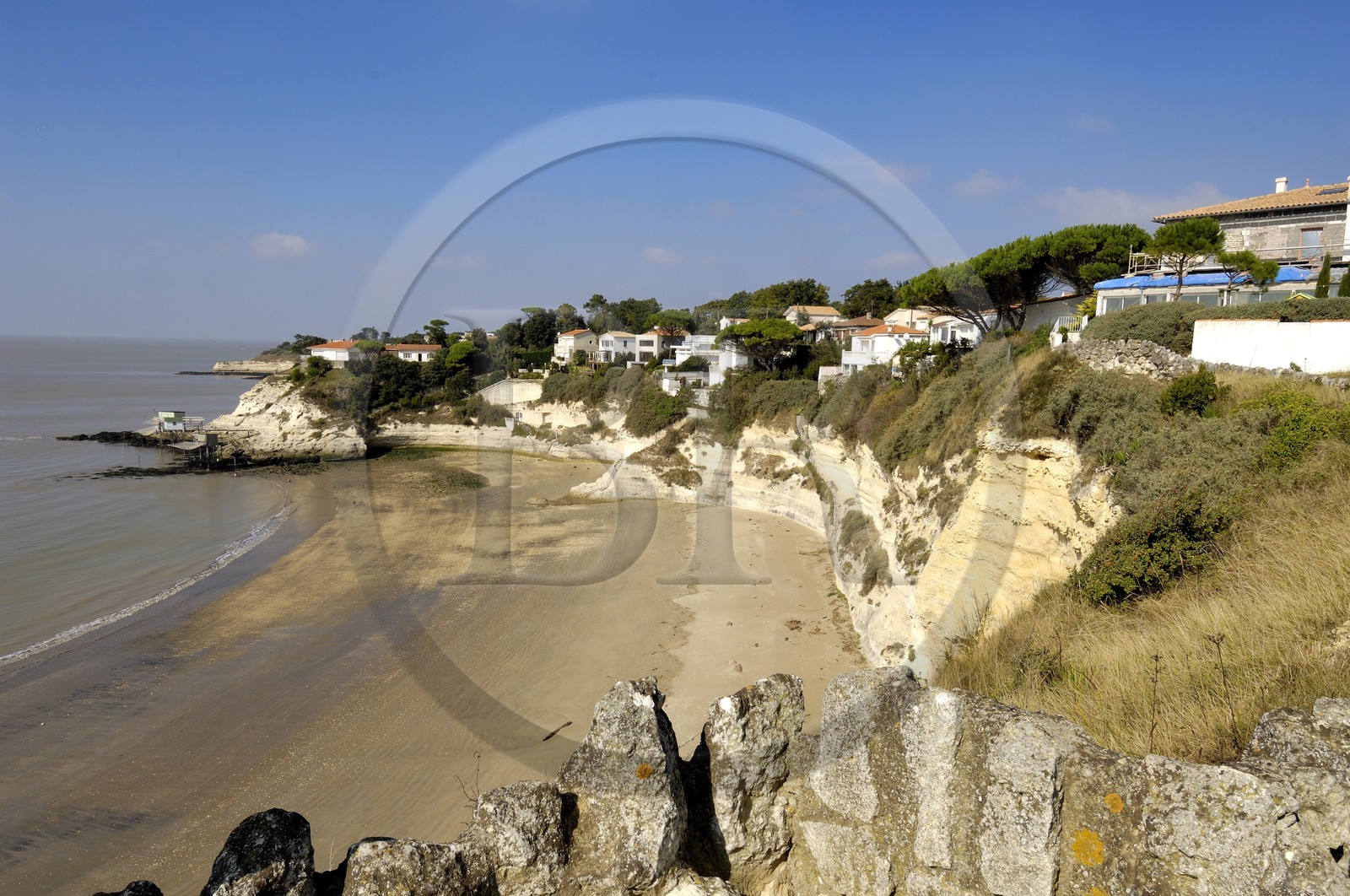France, Charente-Maritime (17), Meschers-sur-Gironde, la plage de Cadet