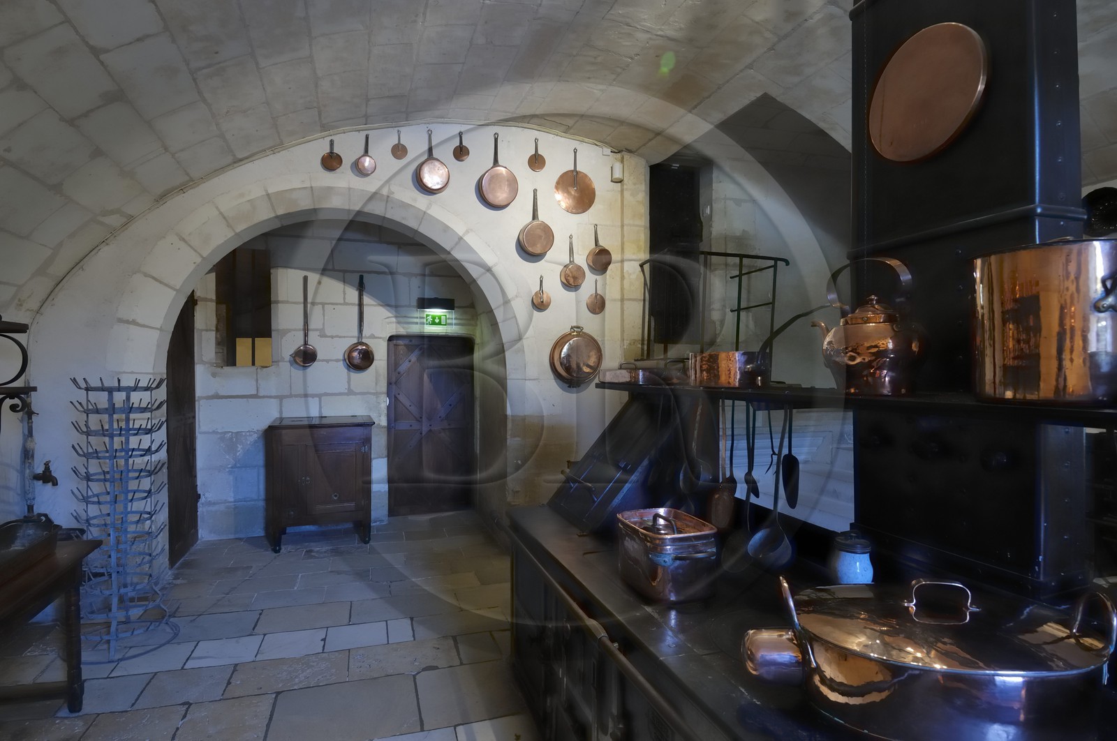 France, Indre-et-Loire (37), château de Chenonceau, les cuisines