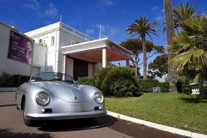 France, Alpes-Maritimes, Cannes, the Palm Beach casino and the collection convertible Porsche Speedster 356