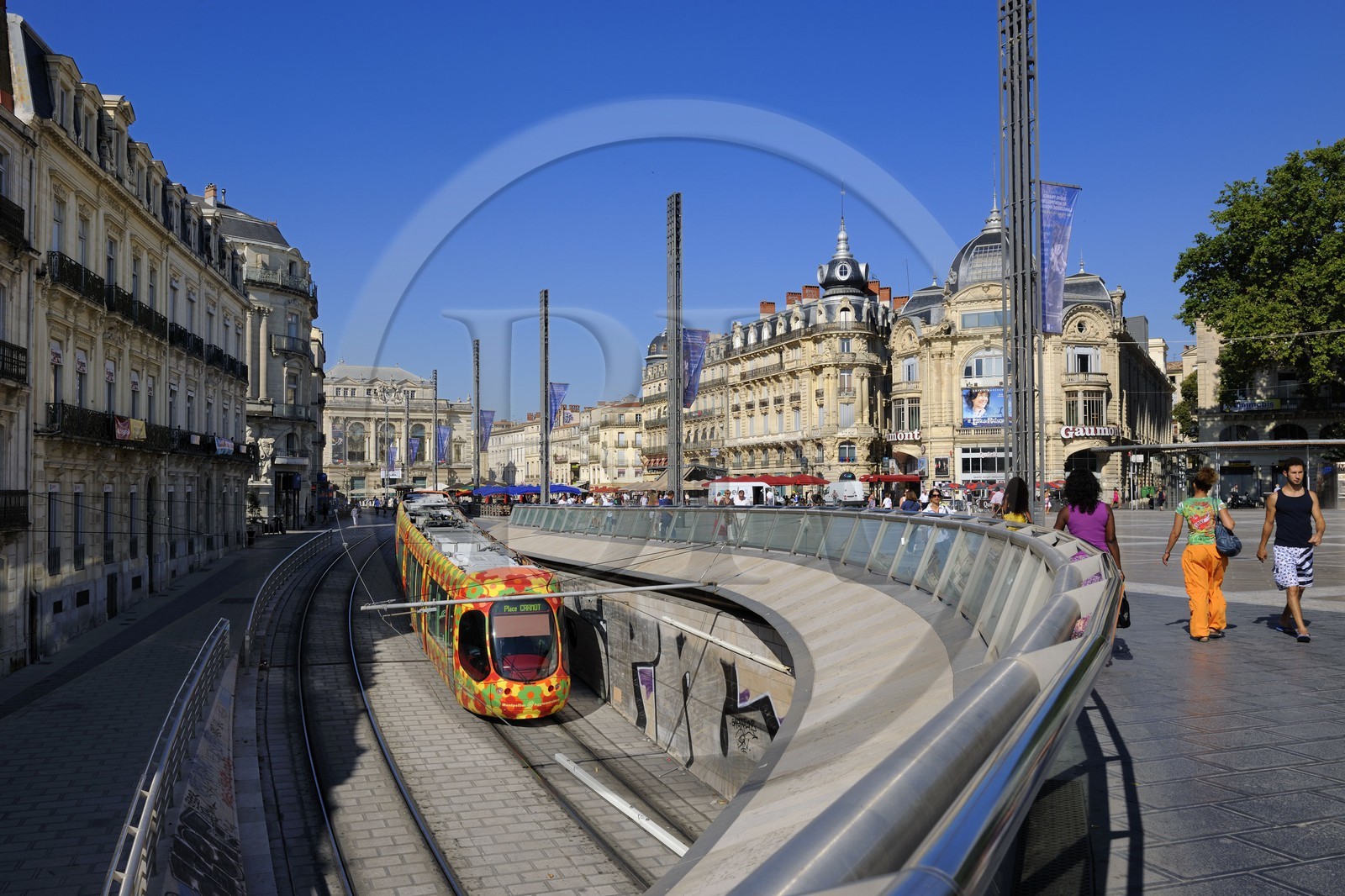 France, Herault, Montpellier, historical center, the Ecusson, Place de la Comedie (Comedy Square)
