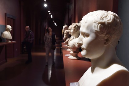France, Corse du Sud, Ajaccio, Fesch museum (the Museum of Fine Arts), bust of Napoleon 1st by Antoine Denis Chaudet