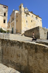 France, Haute-Corse (2B), Calvi, la citadelle, la cathédrale Saint-Jean-Baptiste