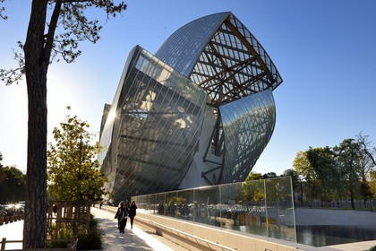 France, Paris (75), la Fondation Louis Vuitton de l'architecte Frank Gehry (Demande d'autorisation nécessaire avant publication)