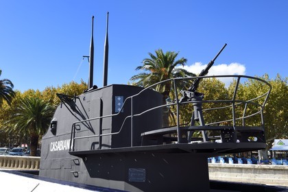 France, Haute-Corse (2B), Bastia, place Saint-Nicolas, réplique du kiosque du sous-marin Casabianca qui s'est ilustré pendant la deuxième guerre mondiale