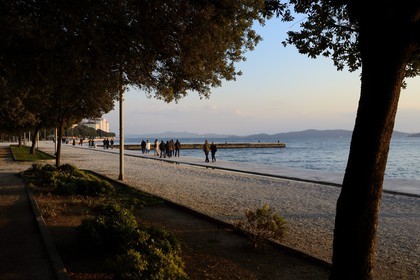 Croatia, Dalmatia, Dalmatian Coast, Zadar, the Riva seaside promenade