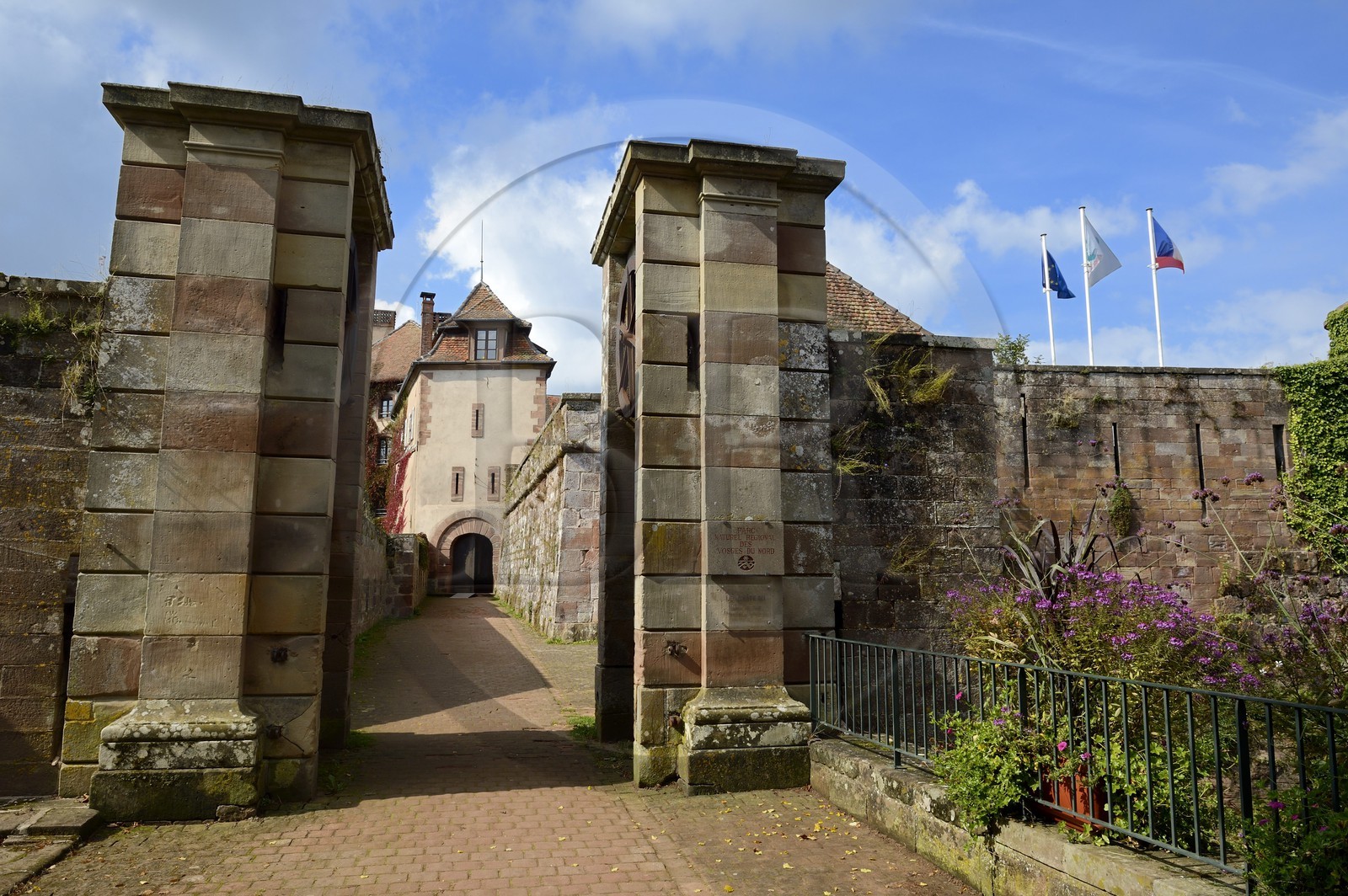 France, Bas-Rhin (67), La Petite Pierre, le chateau, Maison du Parc et siege du Parc Naturel régional des Vosges du Nord