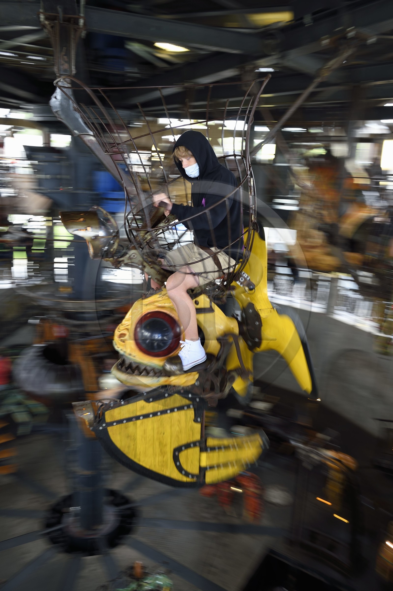 France, Loire-Atlantique (44), Nantes, les Machines de l'ile, le carrousel des mondes marins