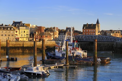 France, Seine-Maritime, Dieppe, the harbour and the district of the Pollet