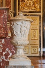 France, Yvelines (78), château de Versailles, classé Patrimoine Mondial de l'UNESCO, les Grands Appartements, appartement de la Reine, détail de la salle des Gardes