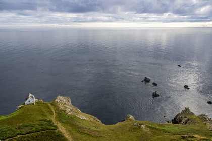 France, Finistère (29), Mer d'Iroise, Ile d'Ouessant, la Pointe de Bac'haol sur la côte Est