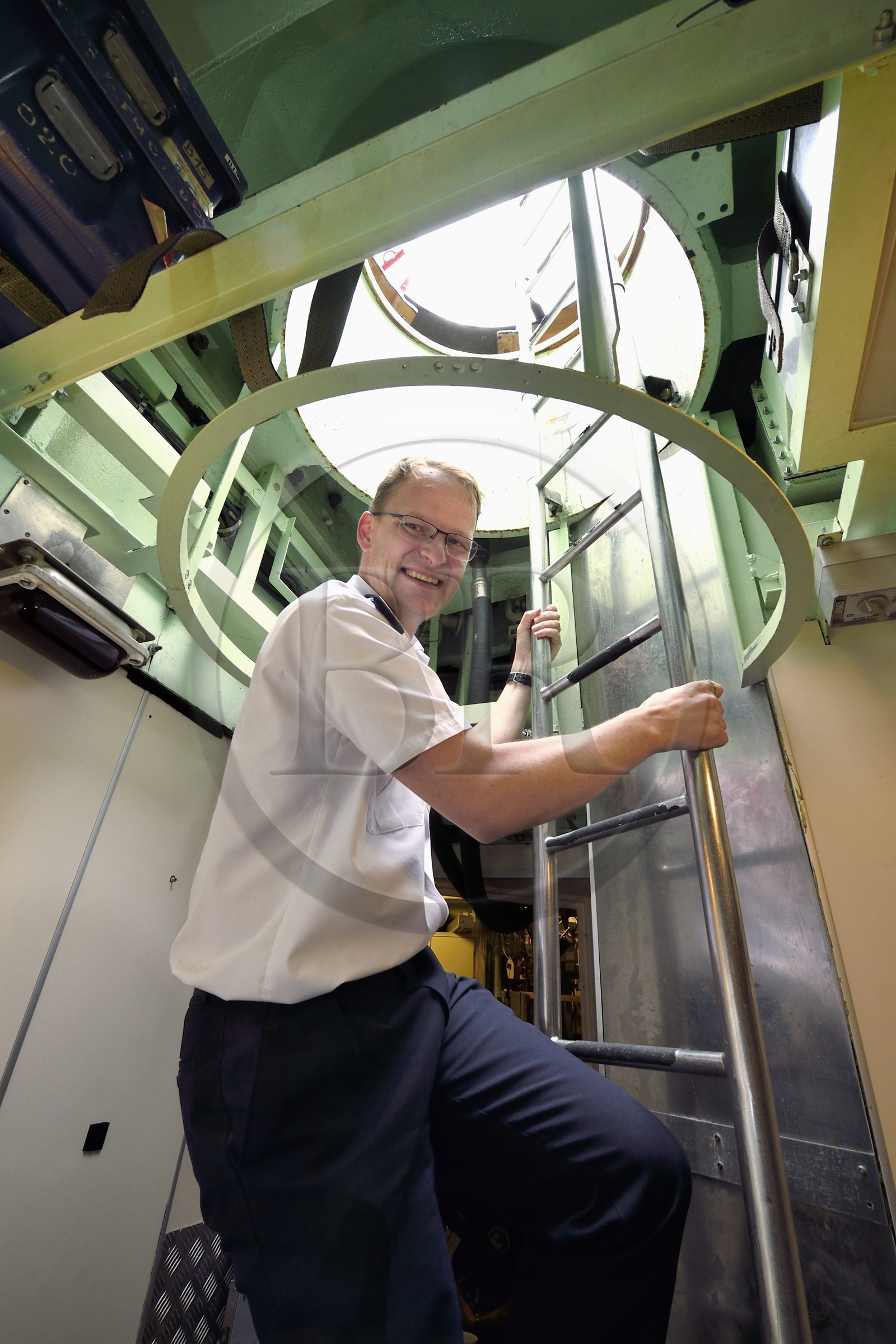 France, Var, Toulon, the naval base (Arsenal), Commander Nicolas Faure, Commander of the nuclear attack submarine (SNA) Casabianca (Rubis type)