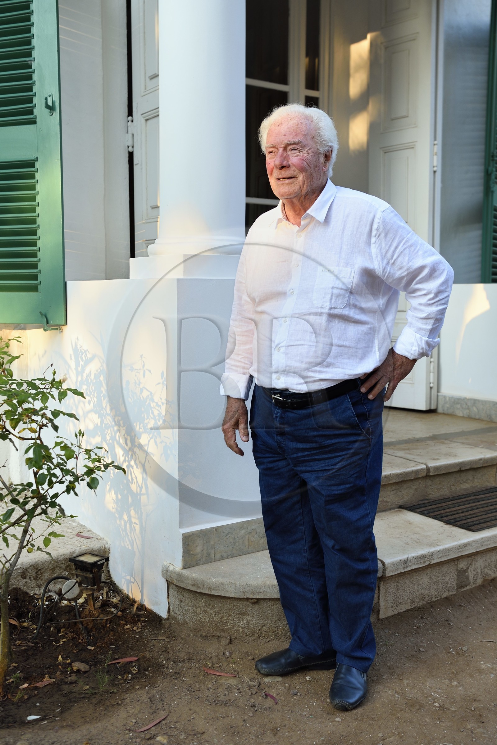 France, Var (83), Iles d'Hyères, Parc national de Port Cros, Ile de Port-Cros, Pierre Buffet né en 1930 dirige l'Hotel du Manoir depuis les années 1960