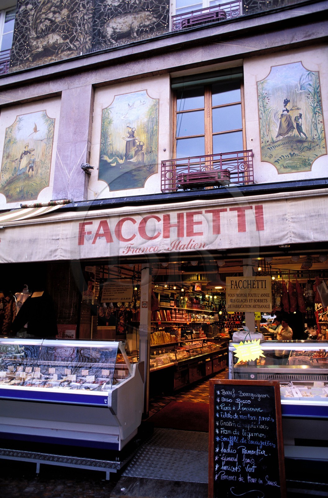 France, Paris 5ème (75), le traiteur italien Facchetti rue Mouffetard
