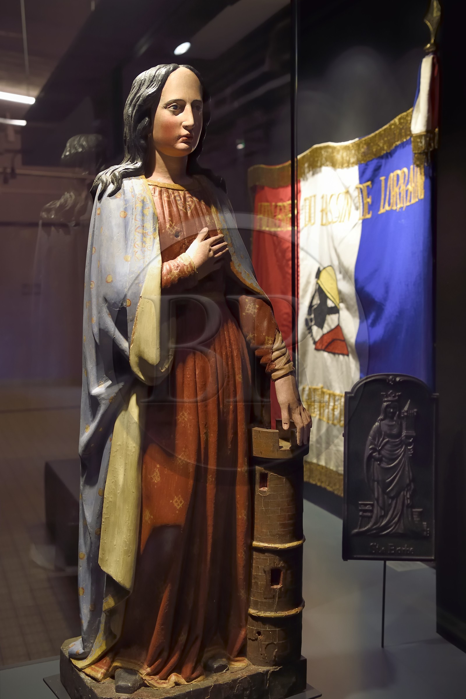 France, Moselle (57), Petite-Rosselle, le musée du carreau Wendel, Sainte Barbe, patronne des mineurs