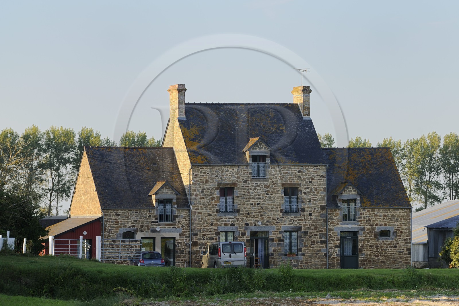 France, Ille et Vilaine, the polder of Mont Saint Michel, farm converted into holiday home