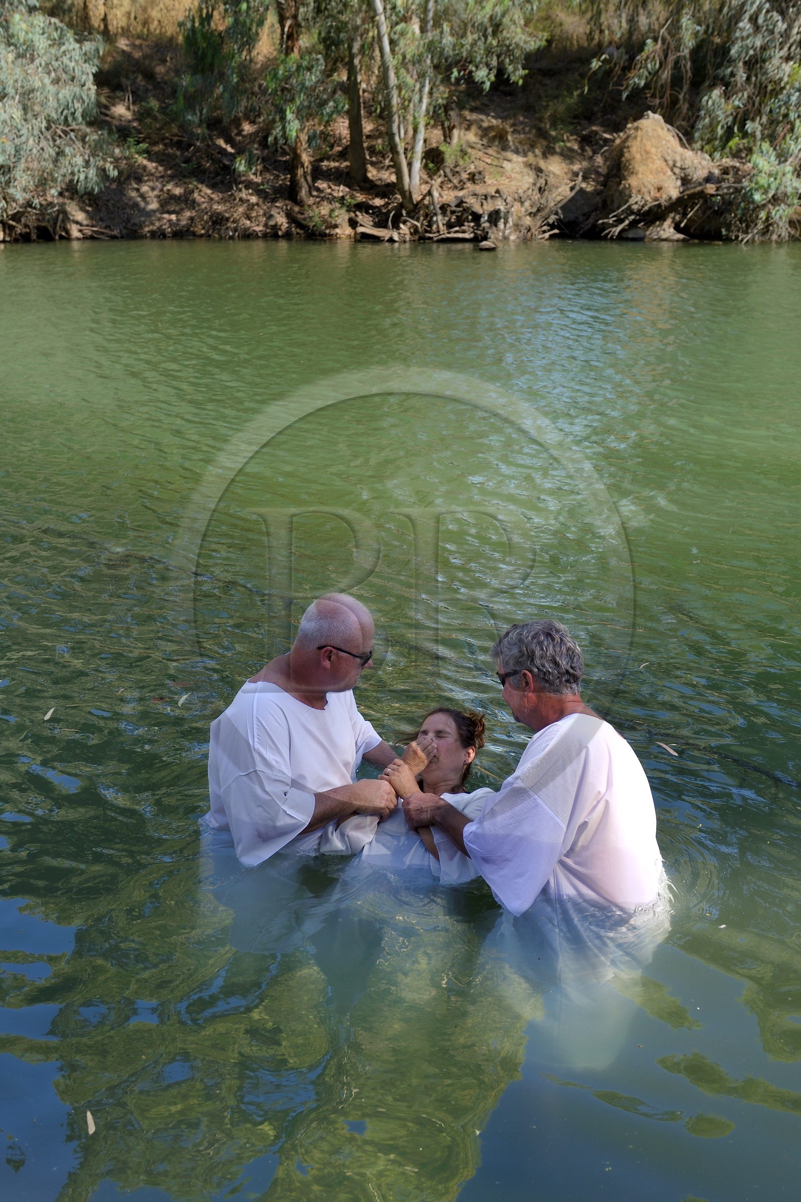 Israel, Northern District, Galilee, Tiberias, Sea of Galilee, Yardenit baptismal site on the Jordan River