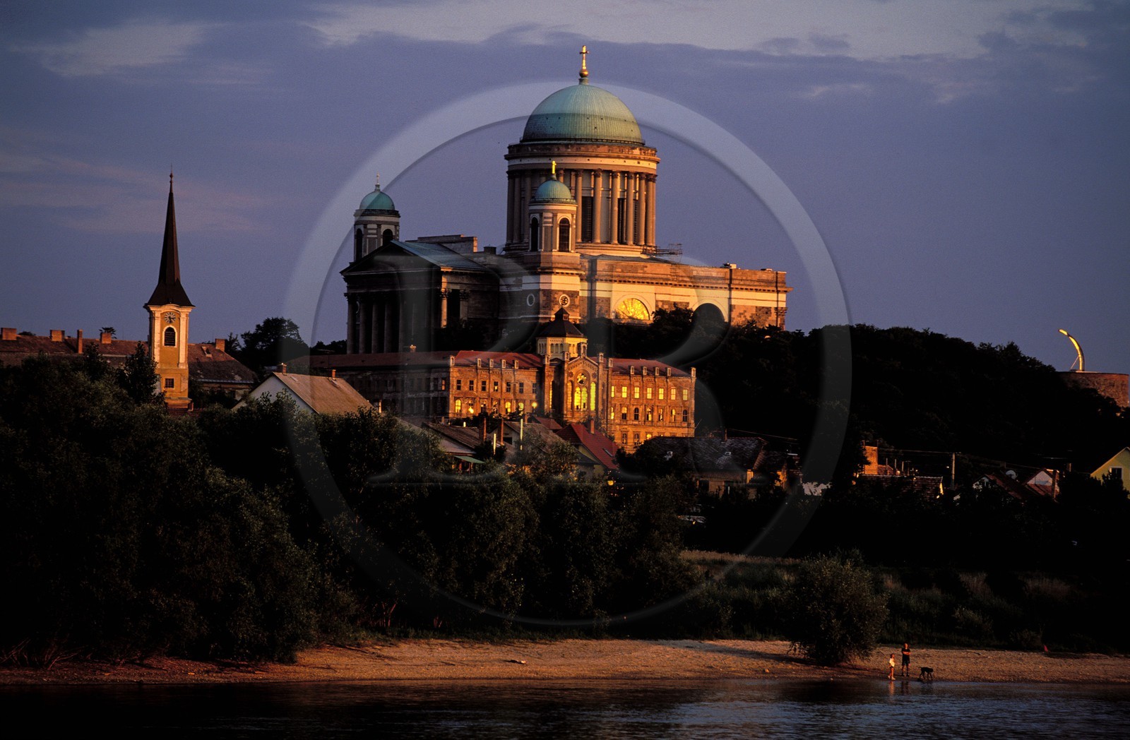 Hungary, Komarom-Esztergom county, Esztergom and the basilica (the biggest in the country)