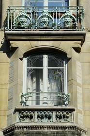 France, Paris (75), le Castel-Beranger, immeuble du 14 rue La Fontaine de style Art Nouveau  par Hector Guimard