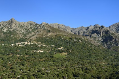 France, Haute-Corse (2B), Balagne, village perché de Nessa
