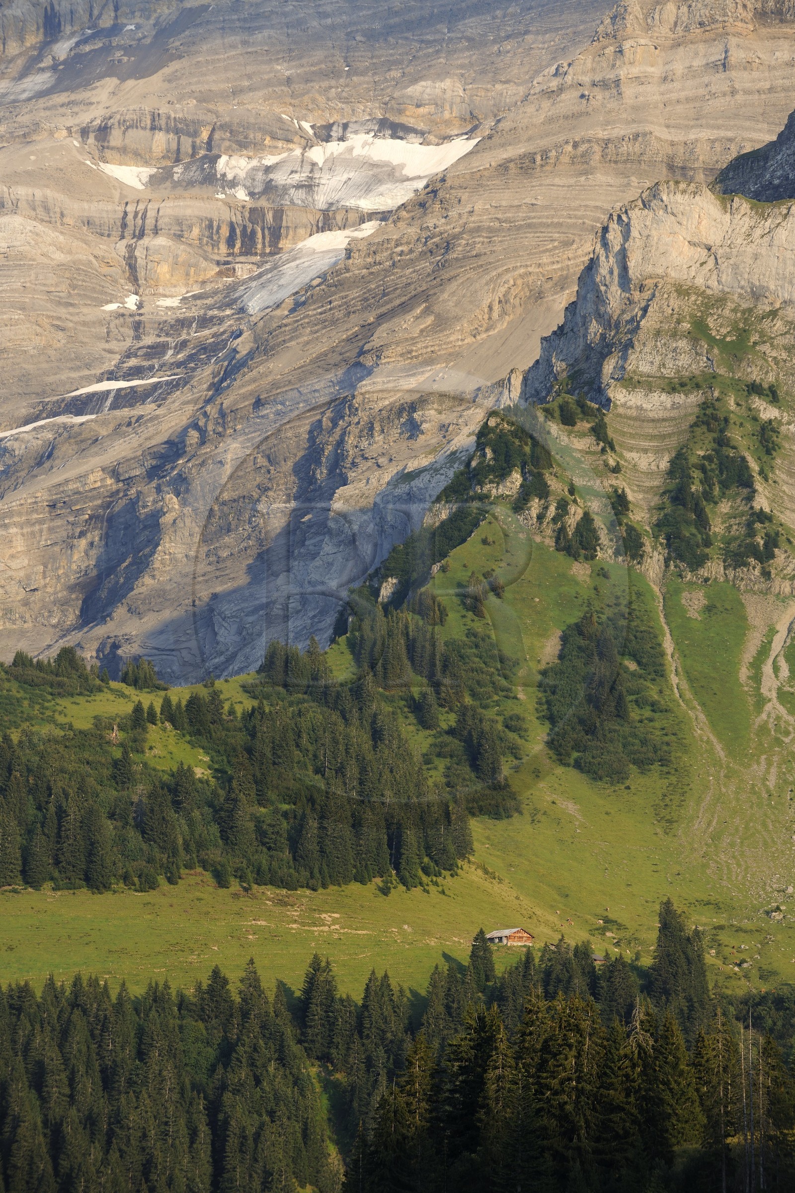 Switzerland, canton of Vaud, Les Diablerets at Col de la Croix