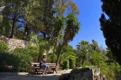 France, Var (83), Hyères, le Castel Sainte-Claire dont les jardins sont labellisés Jardins Remarquables de France