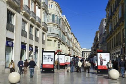Spain, Andalusia, Malaga, the main street Calle Marques de Larios