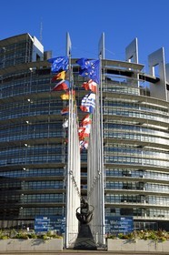 France, Bas Rhin, Strasbourg, European district, the European Parliament, Louise Weiss building, the tower