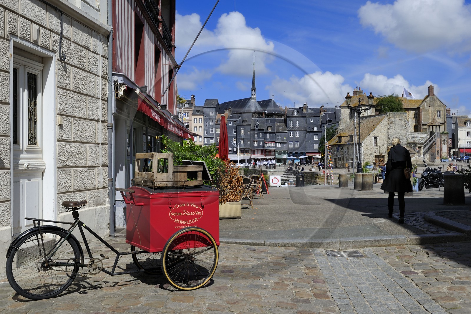 France, Calvados (14), Honfleur, la lieutenance du Vieux-Bassin du quai de la Quarantaine