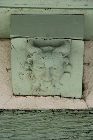 France, Morbihan (56), Golfe du Morbihan, Vannes, maisons à pans de bois au 4 rue des chanoines