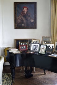 France, Allier (03), former province of Bourbonnais, Besson, Nouveau-Bostz castle belonging to the descendants of the Bourbon-Parma, portrait of Xavier de Bourbon-Parme grandfather of Prince Charles Henri de Lobkowicz