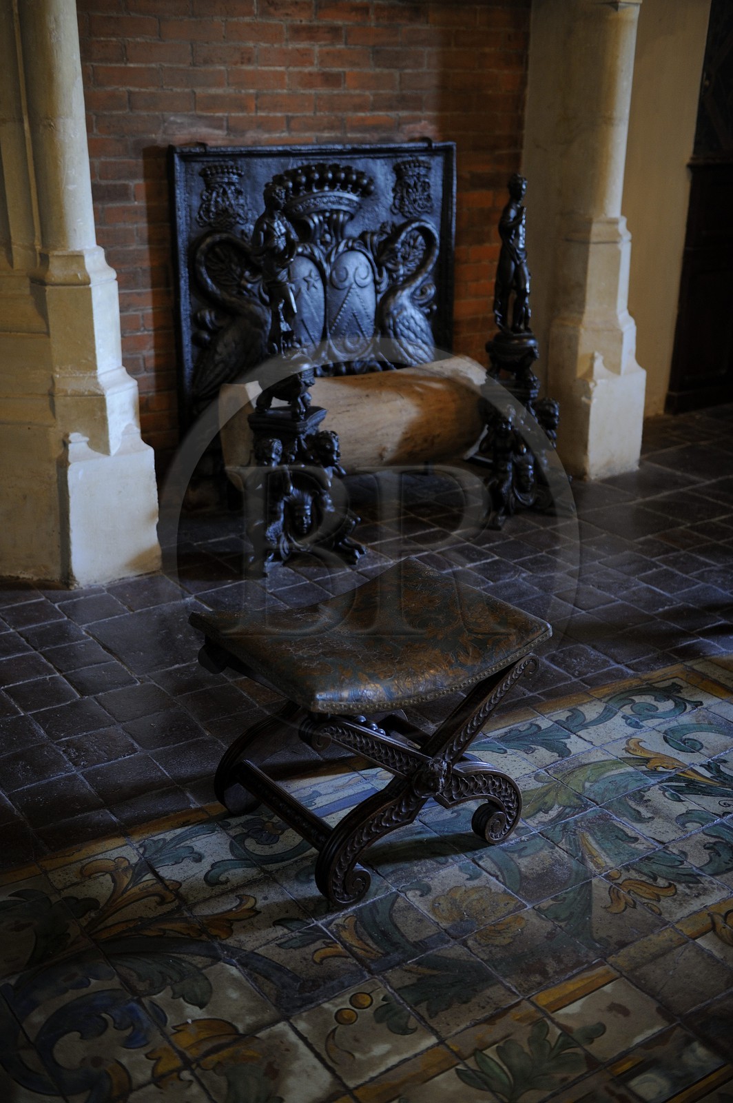 France, Loir-et-Cher (41), Vallée de la Loire classée Patrimoine Mondial de l'UNESCO, château de Chaumont-sur-Loire, salle du conseil