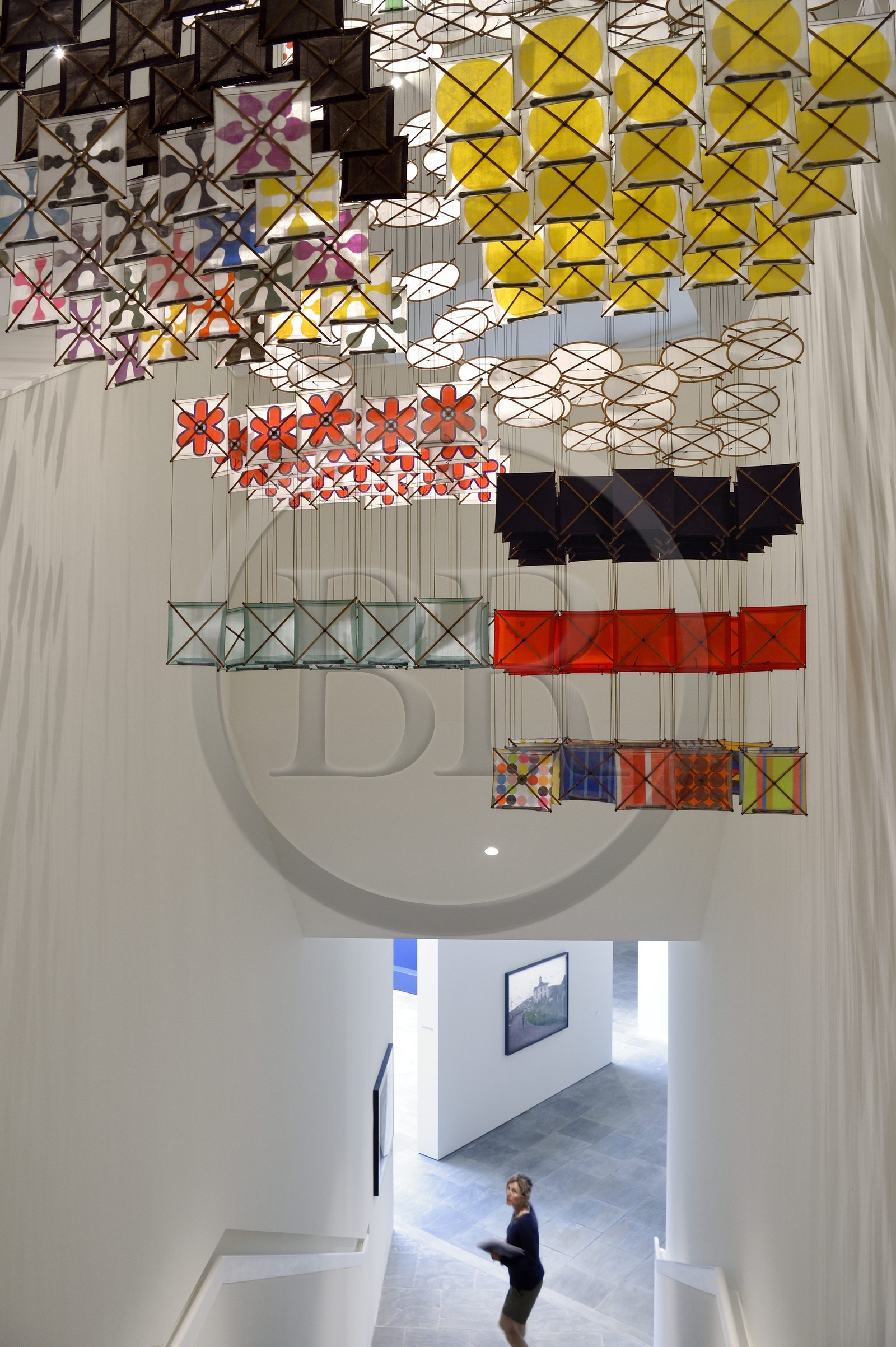 France, Var (83), Iles d'Hyères, parc national de Port Cros, Ile de Porquerolles, la Fondation Carmignac, The impermanent, shattered peace between future and past, all written in the sky (2018) de Jacob Hashimoto