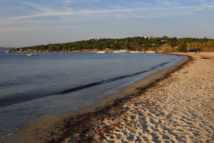 France, Var, Saint-Tropez, Canebiers bay, the Canebiers beach
