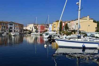 France, Var (83),  golfe de Saint-Tropez, la cité lacustre de Port-Grimaud