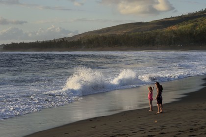 France, Ile de la Reunion, L'Etang Salé les Bains, la plage
