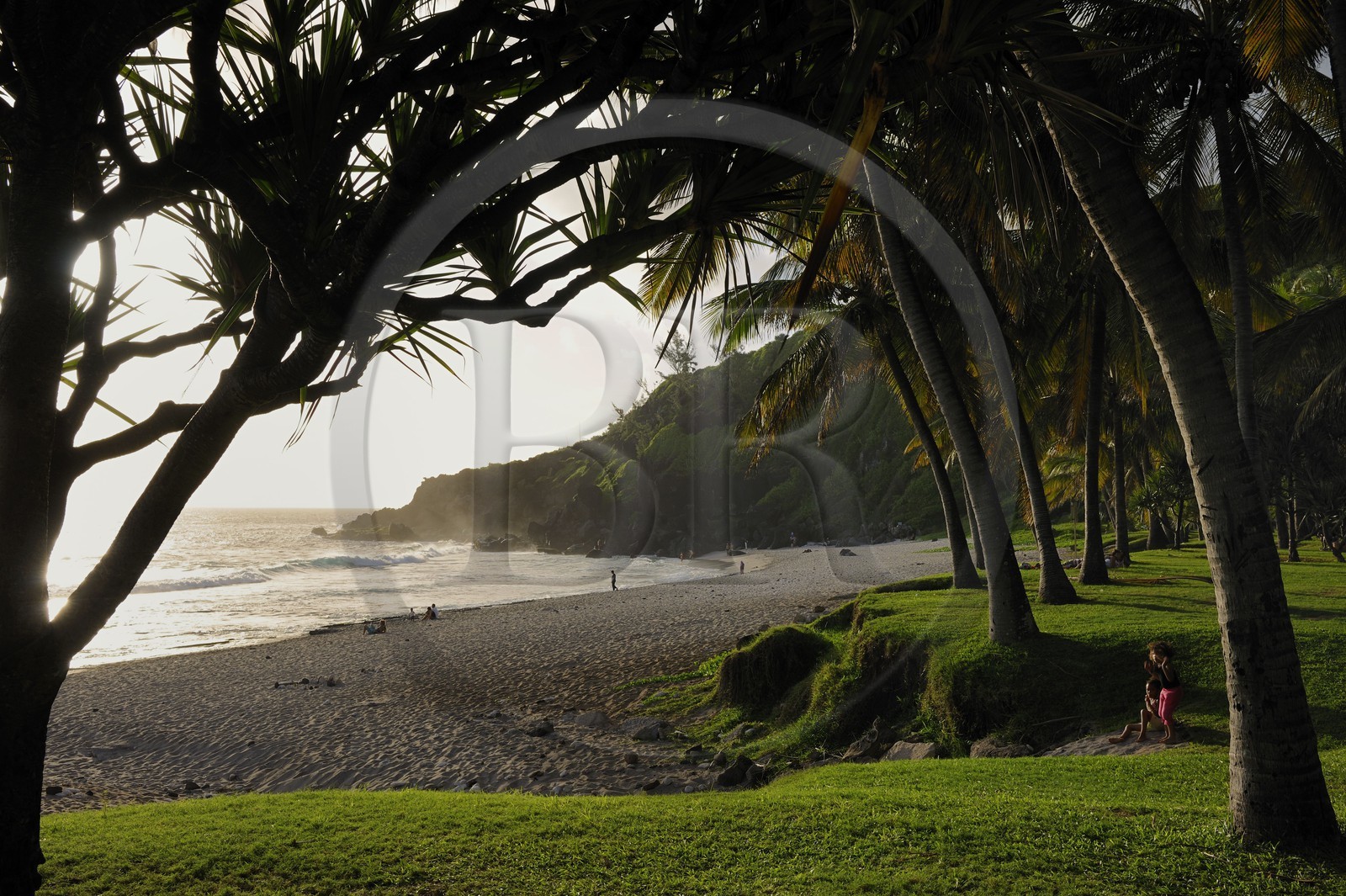 France, île de la Réunion, la côte sud, plage de Grande-Anse