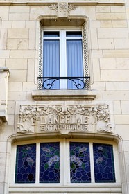 France, Meurthe-et-Moselle (54), Nancy, immeuble Art Nouveau au 61 rue Félix Faure
