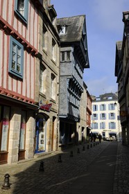 France, Finistère (29), Quimper, rue du Sallé dans la vieille ville