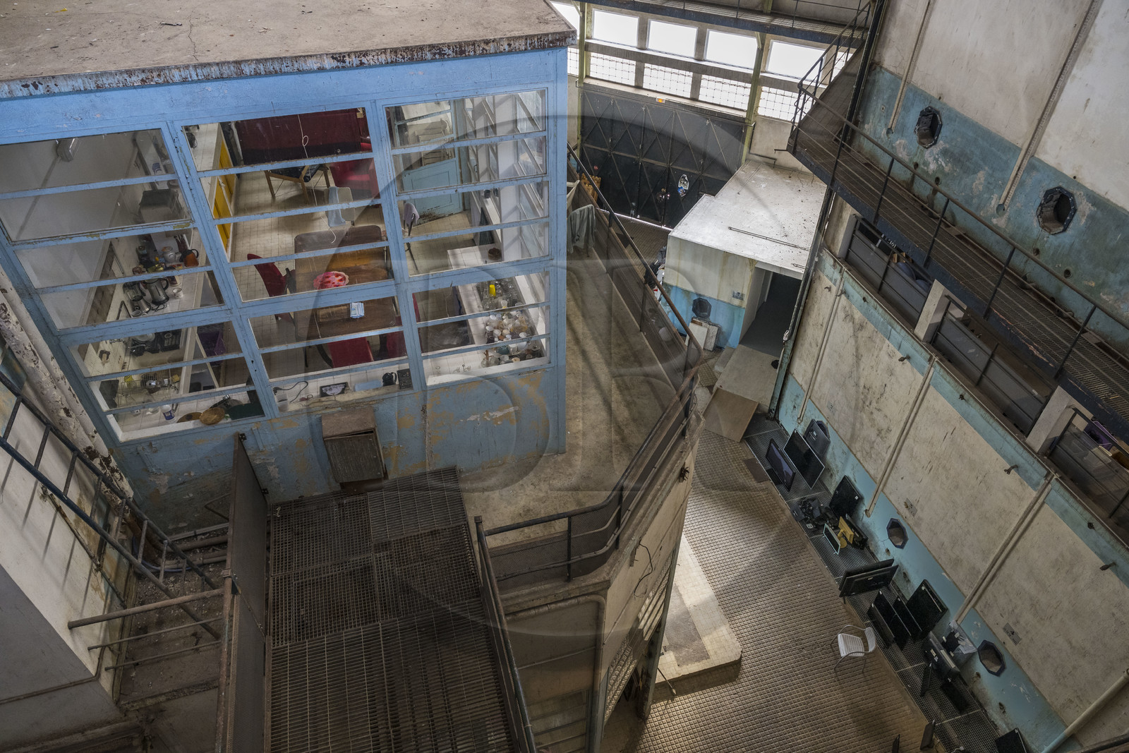 France, Herault, Sete, artists' studios in the old Saint-Raphaël cellars converted into artistic wasteland