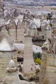 Turkey, Central Anatolia, Nevsehir Province, Cappadocia listed as World Heritage by UNESCO, around Uçhisar, Love Valley, erosion landscape and fairy chimneys
