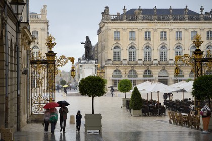 France, Meurthe-et-Moselle (54), Nancy, place Stanislas (ancienne Place Royale) construite par Stanislas Leszczynski, roi de Pologne et dernier duc de Lorraine au XVIIIe siècle, classée Patrimoine Mondial de l'UNESCO