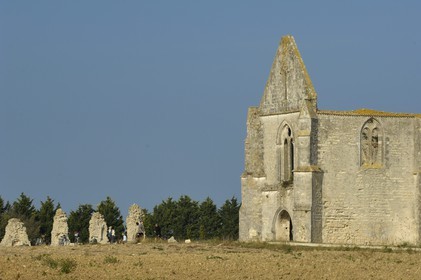 France, Charente-Maritime (17), ile de Ré, abbaye des Châteliers au sud de La Flotte