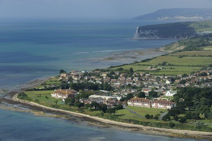 Royaume-Uni, Angleterre, Hampshire, Ile de Wight, Bembridge (vue aérienne)