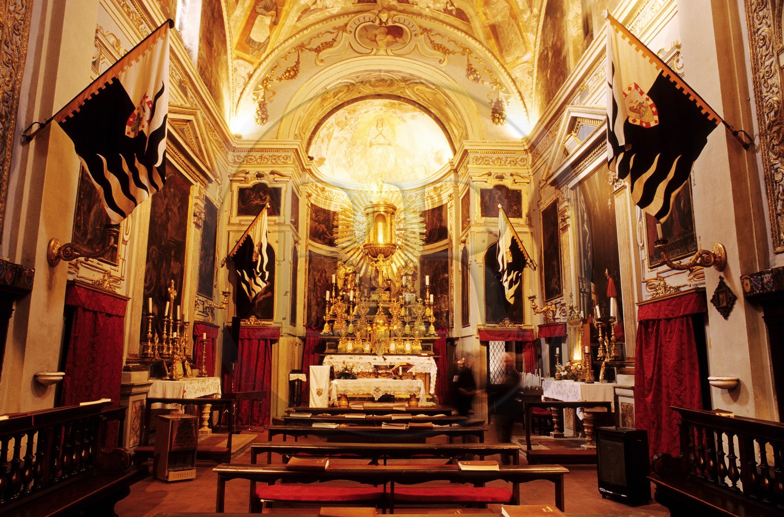 Italie, Toscane, Sienne, le Palio, Contrade de la Louve